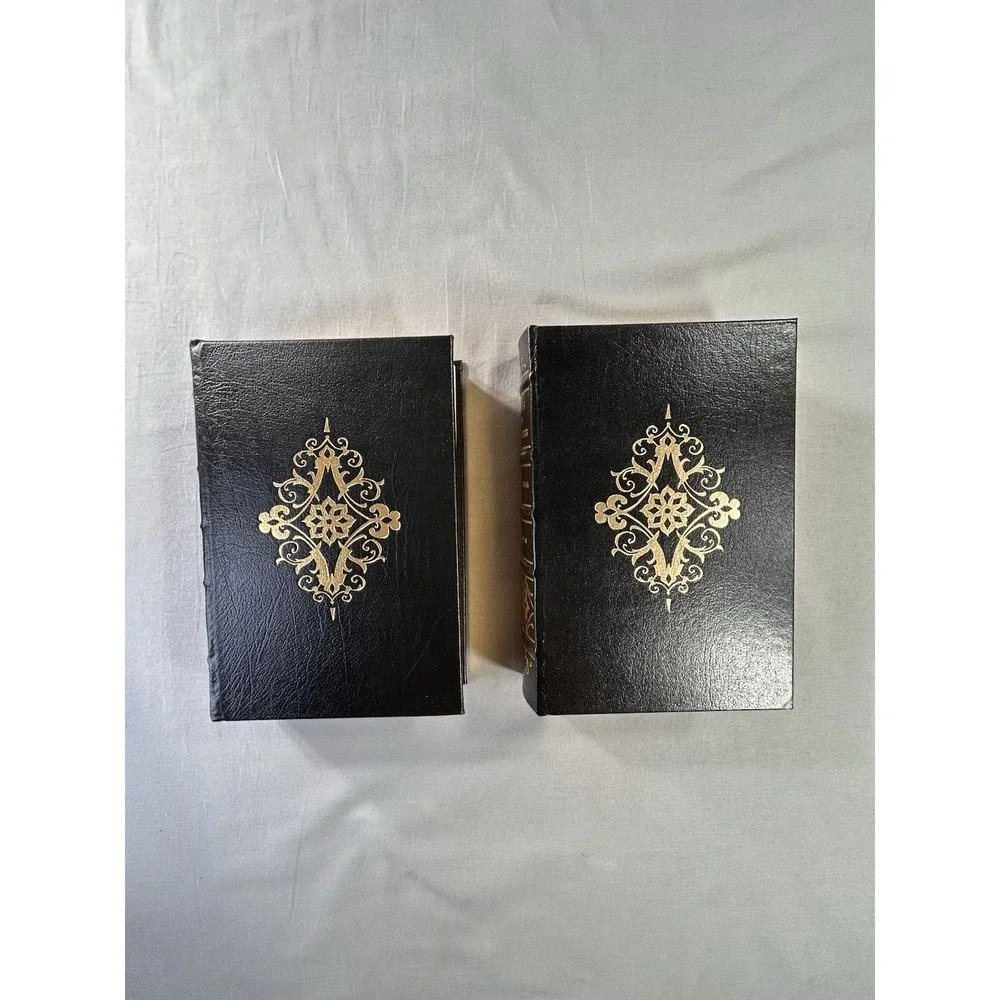 Pistols & Revolvers Vol I and Rifles Vol II Leather bound Books NRA